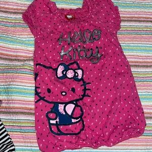 Hello Kitty bloused girls top sz6